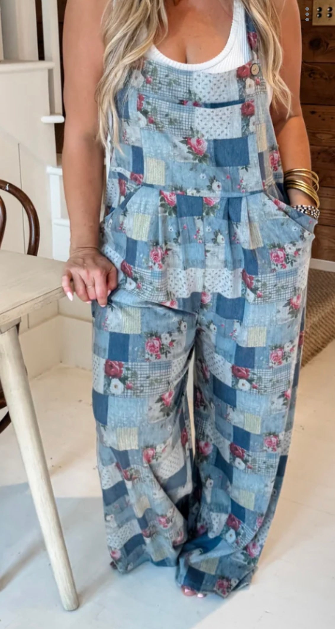 Blakeley Blue Meadow Denim Overalls