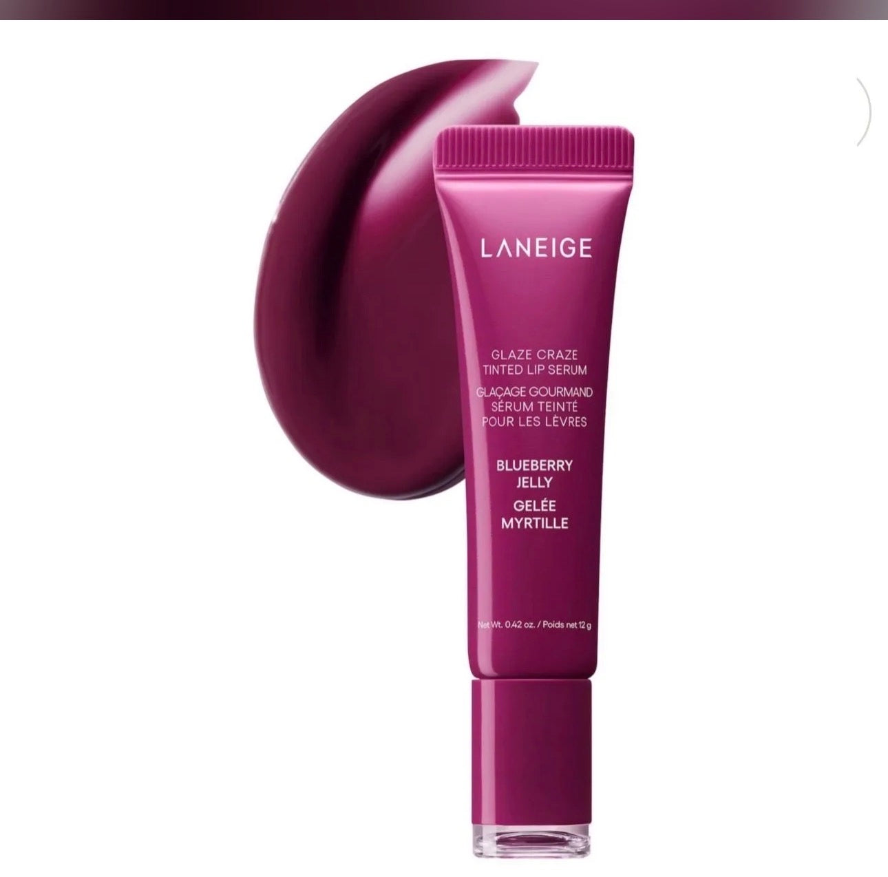 Laneige Glaze Craze Tinted Polypeptide Lip Serum Treatment in Blueberry