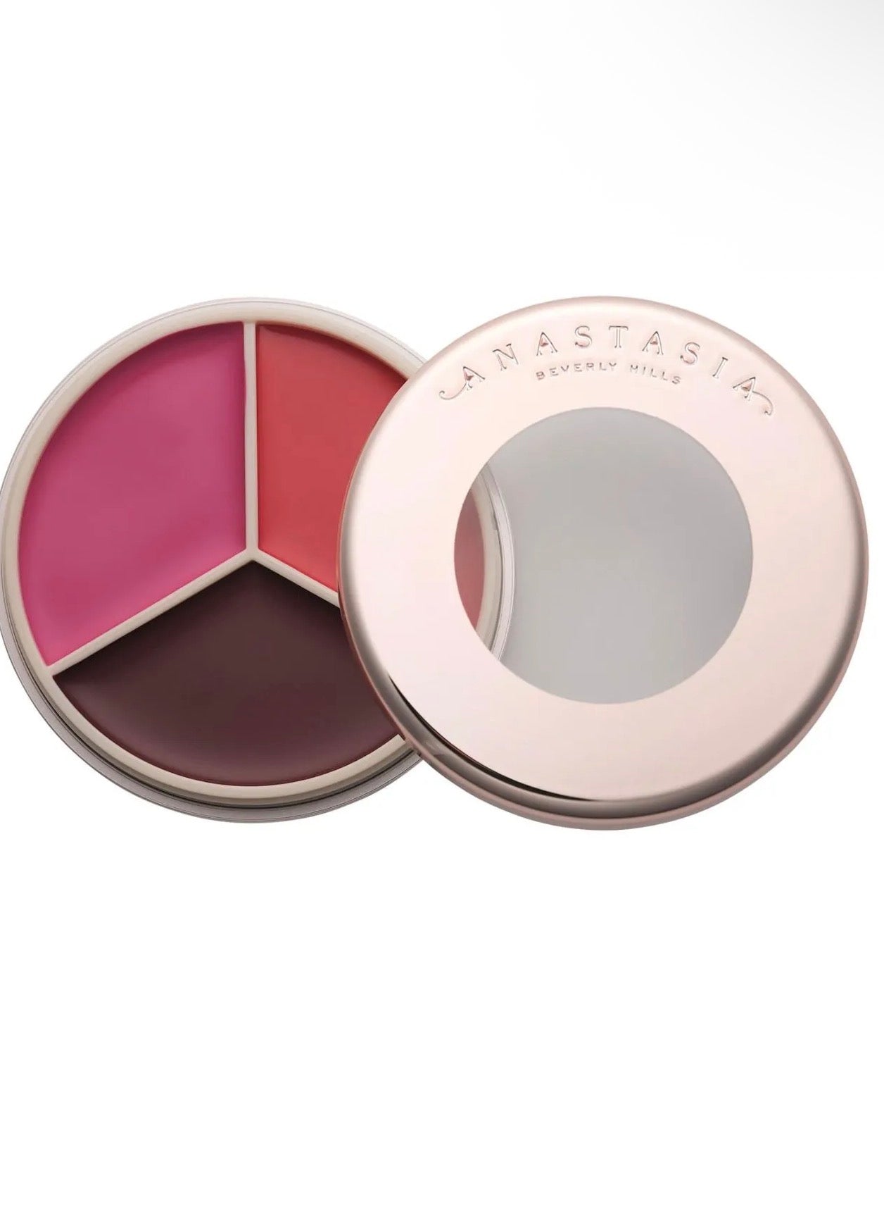 Anastasia Beverly Hills Magic Touch Cream Blush & Lip Trio in Berry/Rose - Fuschia / Orange-red / Mulberry