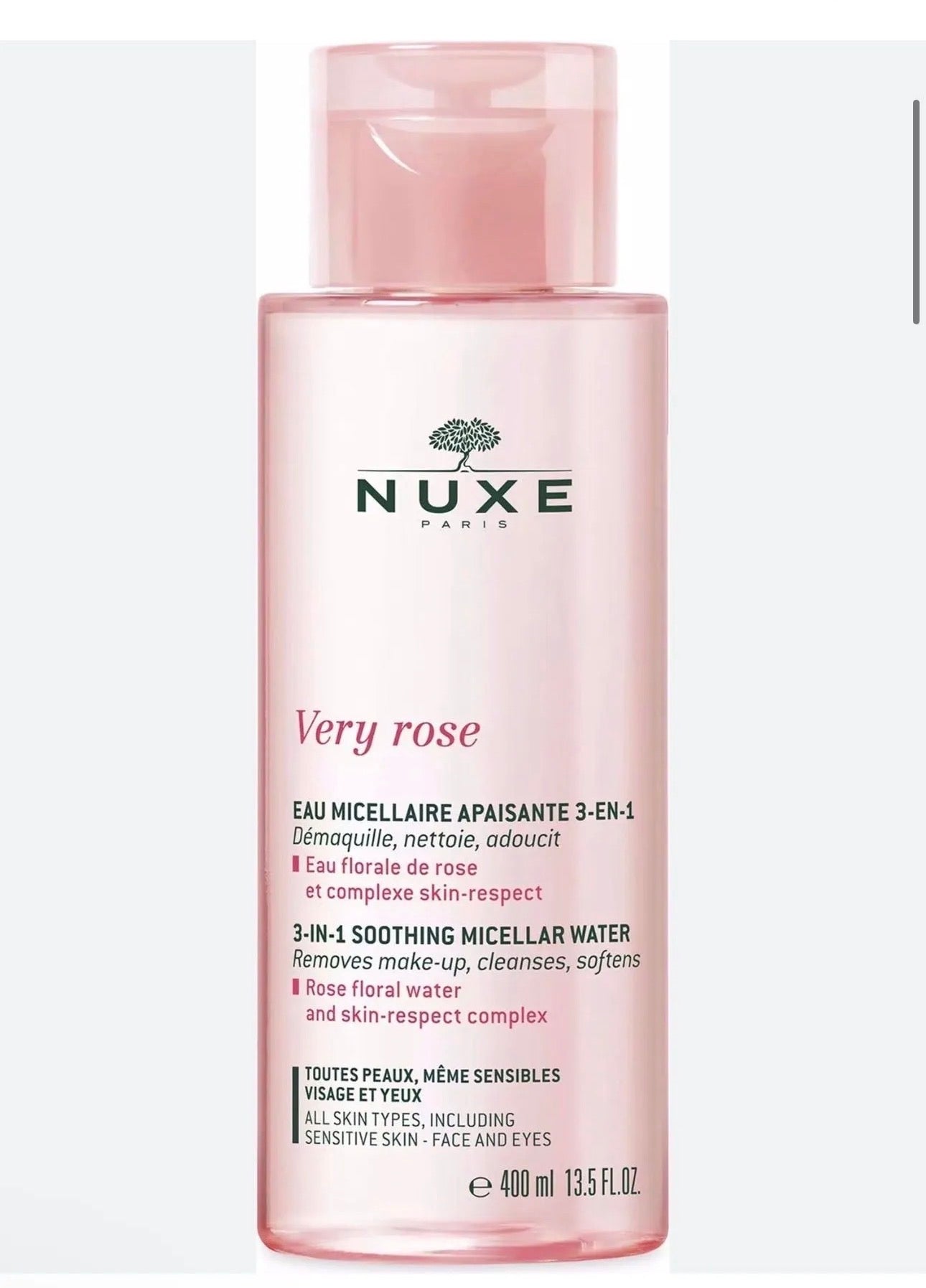 Nuxe Soothing cleansing micellar water