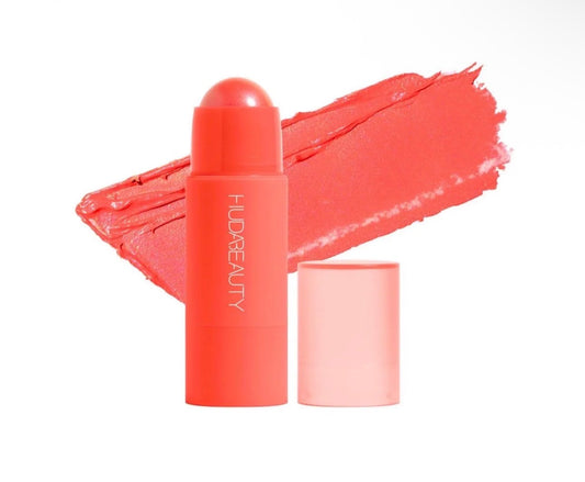 Huda Beauty Cheeky Tint Cream Blush Stick in Coral Cutie