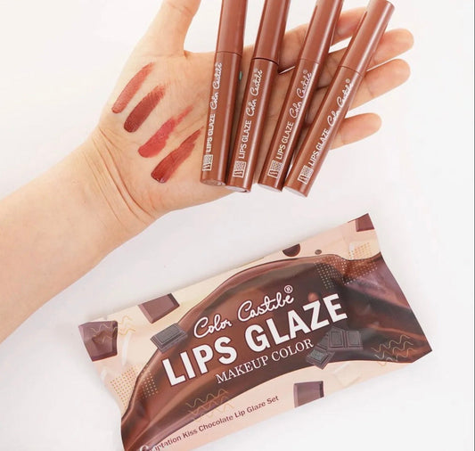 Color Castle Makeup Color Lip Glaze 4 Colors Set